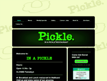 Tablet Screenshot of in-a-pickle.com